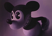 Gottfried Helnwein, Purple Mouse 2, 2010, 155 x 221 cm, mixed media - oil and acrylic on canvas