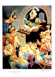 € 1.900,00, Caliph of Baghdad, signed and numbered by hand, edition of AP 100+550, 1994, 48 x 34 cm, original colour lithography