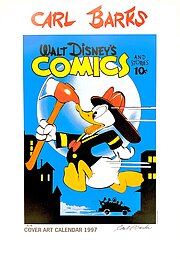 Carl Barks, Cover Art Calendar 1997, signed and numbered by hand, Edition of 70, 1997, 50 x 35 cm, original colour lithography
