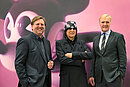 Photo (from left to right): Art Dealer Siegfried Kaiblinger, Artist Gottfried Helnwein, Albertina Director General Klaus Schröder. Photo (from left to right): Art Dealer Siegfried Kaiblinger, Artist Gottfried Helnwein, Albertina Director General Klaus Schröder.